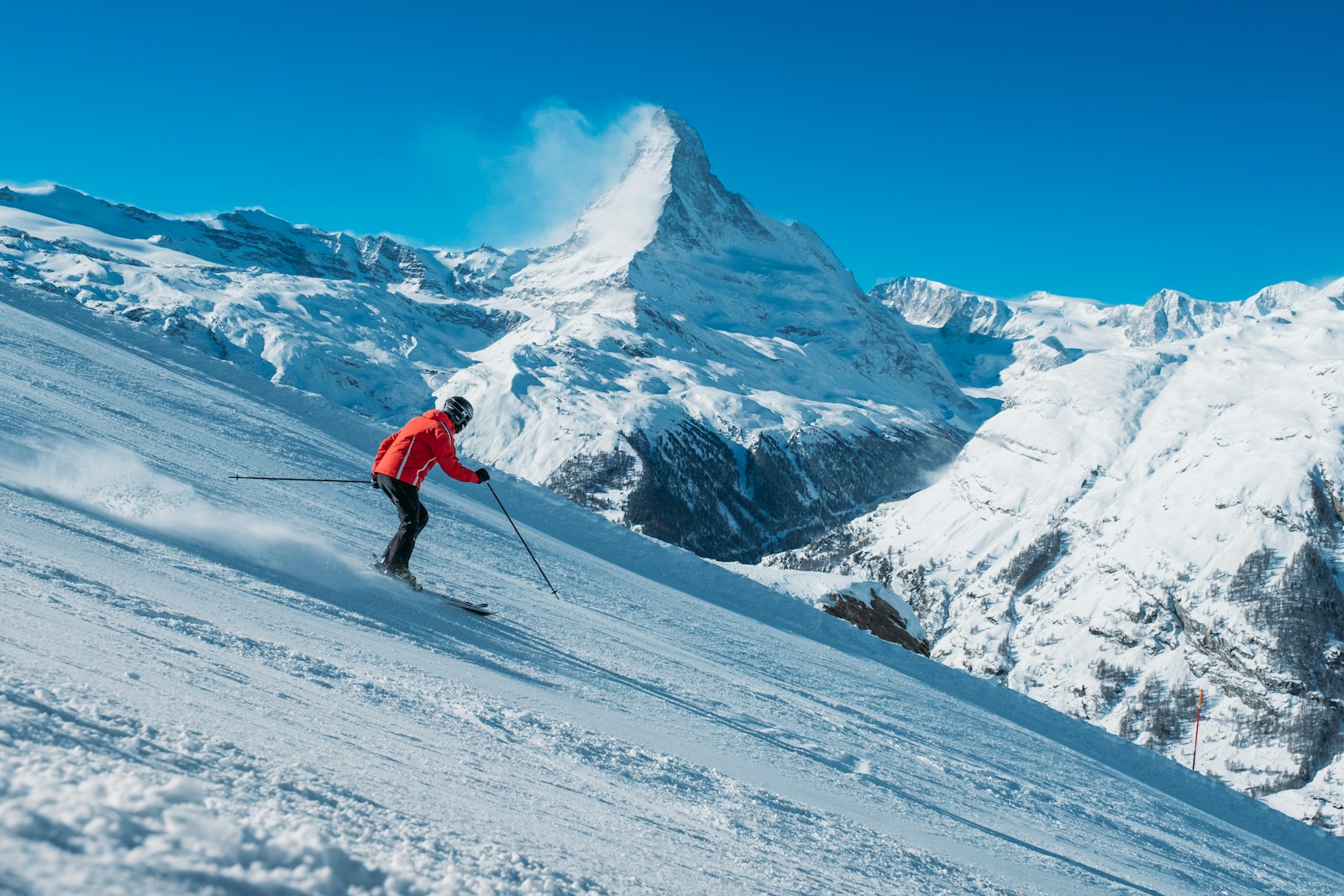 Alpine ski slopes